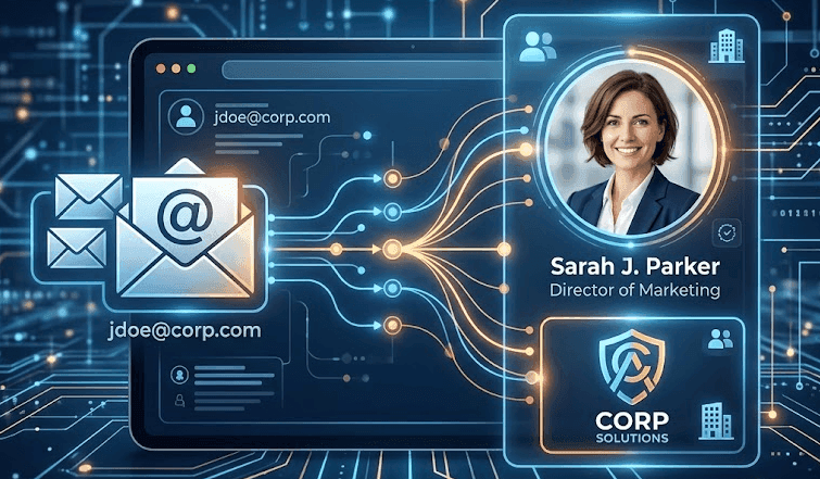 Reverse Email Lookup: Turning a Work Address Into a Person and Company